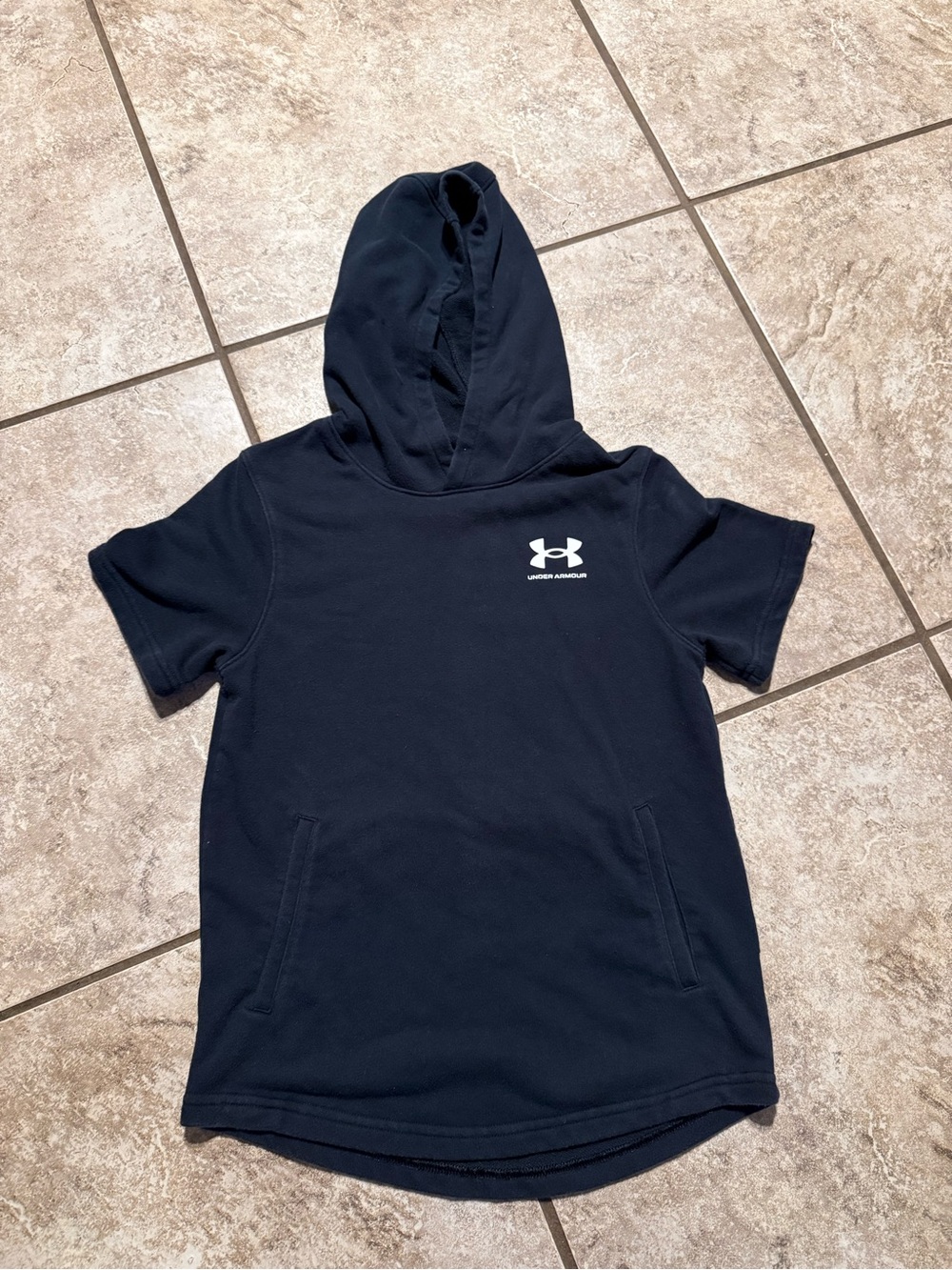 Under Armour black Short Sleeve Hoodie for Kids